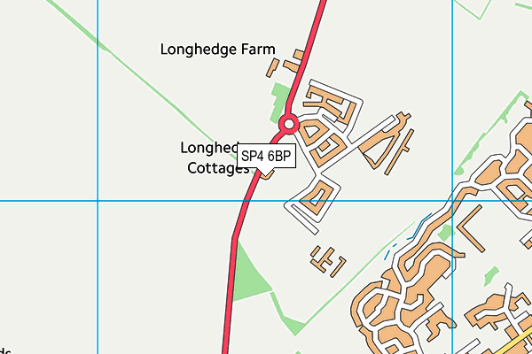 SP4 6BP map - OS VectorMap District (Ordnance Survey)