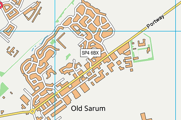 SP4 6BX map - OS VectorMap District (Ordnance Survey)