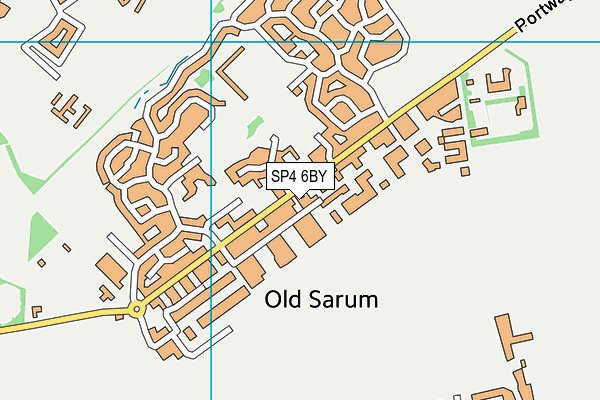 SP4 6BY map - OS VectorMap District (Ordnance Survey)