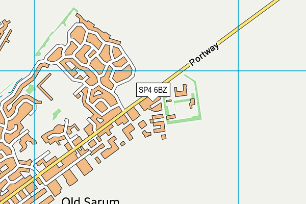 SP4 6BZ map - OS VectorMap District (Ordnance Survey)