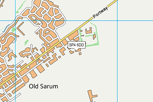 SP4 6DD map - OS VectorMap District (Ordnance Survey)