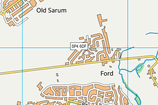 SP4 6DF map - OS VectorMap District (Ordnance Survey)