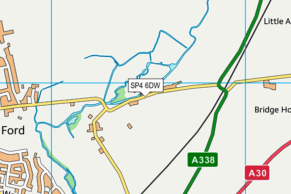SP4 6DW map - OS VectorMap District (Ordnance Survey)