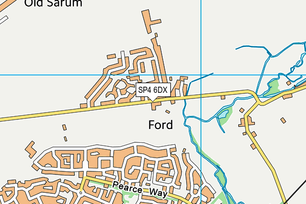SP4 6DX map - OS VectorMap District (Ordnance Survey)