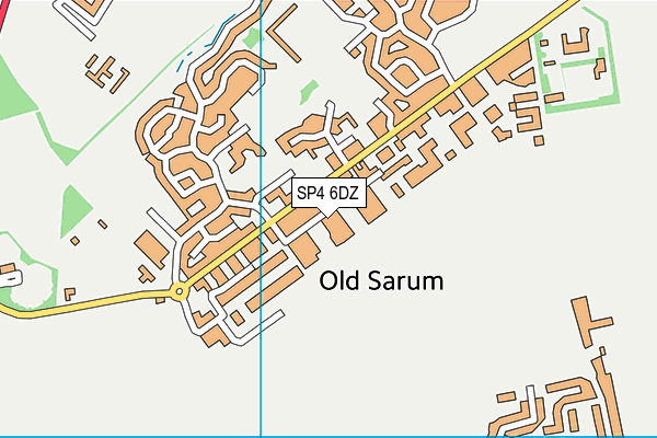 SP4 6DZ map - OS VectorMap District (Ordnance Survey)
