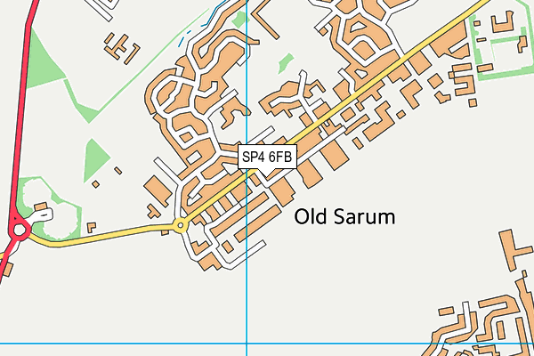 SP4 6FB map - OS VectorMap District (Ordnance Survey)