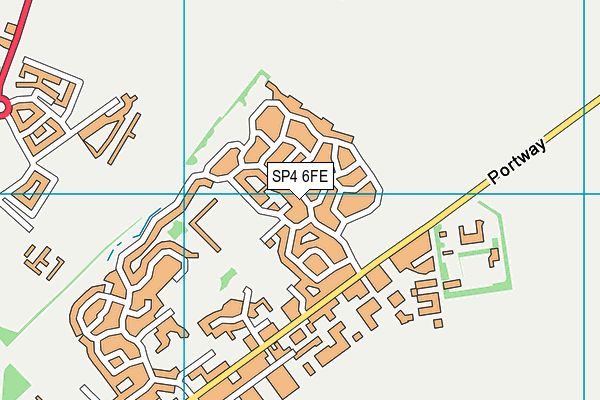 SP4 6FE map - OS VectorMap District (Ordnance Survey)