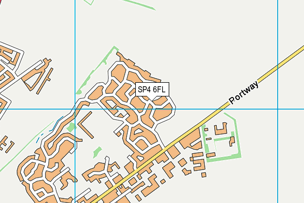 SP4 6FL map - OS VectorMap District (Ordnance Survey)