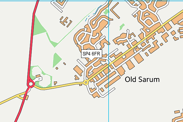SP4 6FR map - OS VectorMap District (Ordnance Survey)