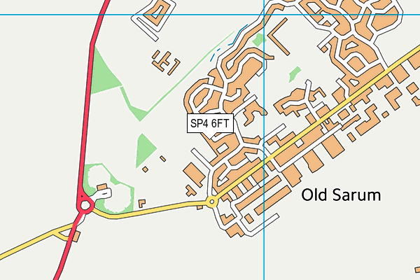 SP4 6FT map - OS VectorMap District (Ordnance Survey)