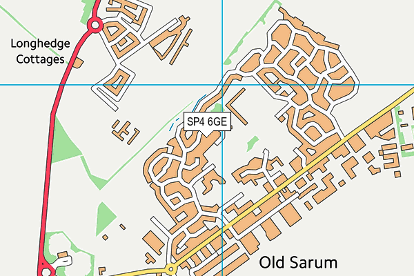 SP4 6GE map - OS VectorMap District (Ordnance Survey)