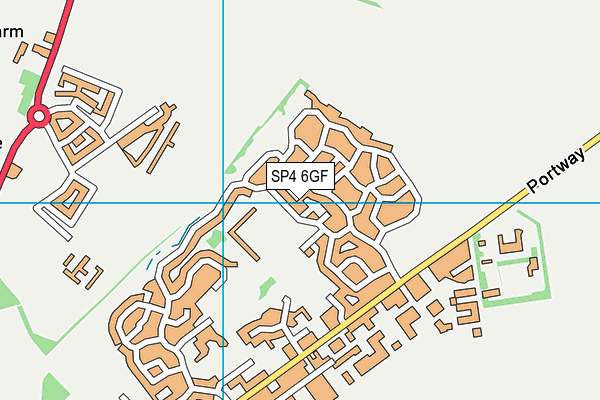 SP4 6GF map - OS VectorMap District (Ordnance Survey)