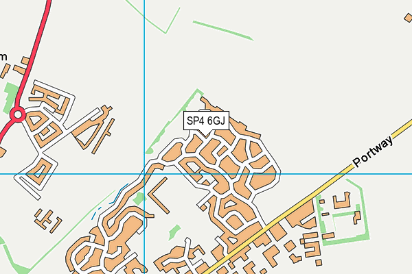 SP4 6GJ map - OS VectorMap District (Ordnance Survey)