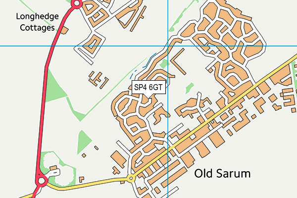 SP4 6GT map - OS VectorMap District (Ordnance Survey)
