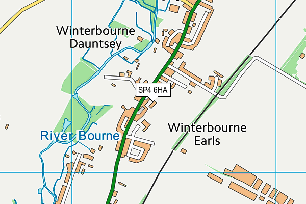 Winterbourne Earls Church of England Primary School map (SP4 6HA) - OS VectorMap District (Ordnance Survey)