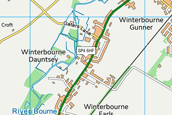 SP4 6HF map - OS VectorMap District (Ordnance Survey)