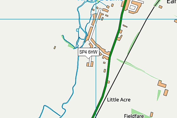 SP4 6HW map - OS VectorMap District (Ordnance Survey)