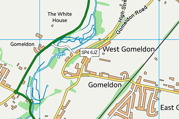 Gomeldon Primary School map (SP4 6JZ) - OS VectorMap District (Ordnance Survey)