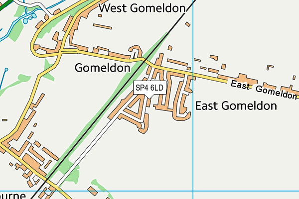 SP4 6LD map - OS VectorMap District (Ordnance Survey)