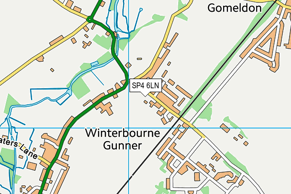 SP4 6LN map - OS VectorMap District (Ordnance Survey)