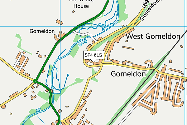 SP4 6LS map - OS VectorMap District (Ordnance Survey)