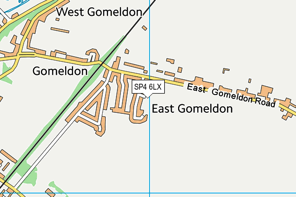 SP4 6LX map - OS VectorMap District (Ordnance Survey)