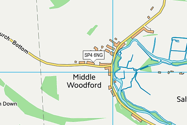 SP4 6NG map - OS VectorMap District (Ordnance Survey)