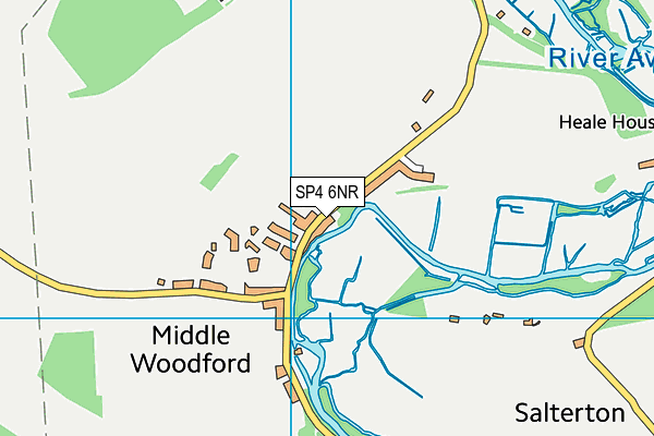 Woodford Valley Church of England Aided School map (SP4 6NR) - OS VectorMap District (Ordnance Survey)
