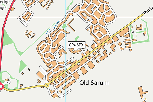 SP4 6PX map - OS VectorMap District (Ordnance Survey)