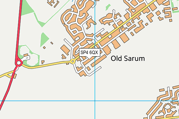 SP4 6QX map - OS VectorMap District (Ordnance Survey)