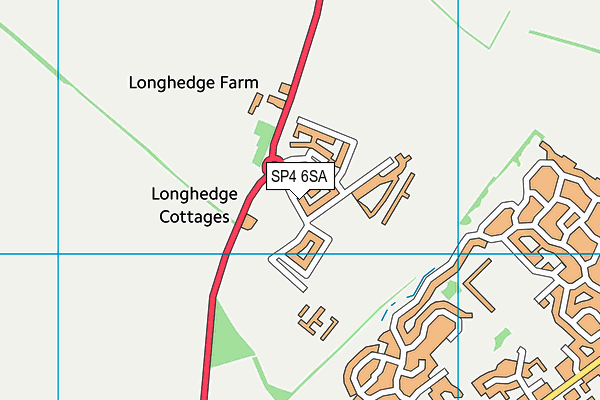 SP4 6SA map - OS VectorMap District (Ordnance Survey)