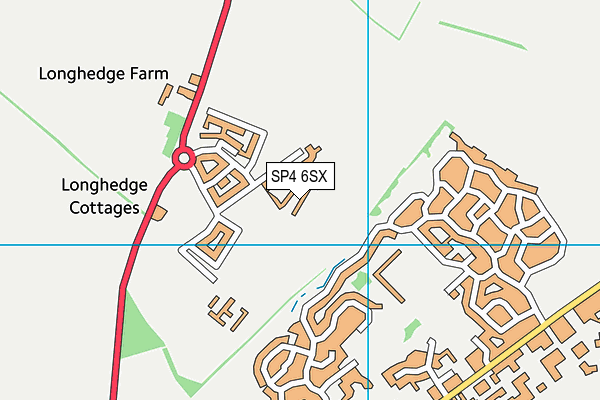 SP4 6SX map - OS VectorMap District (Ordnance Survey)