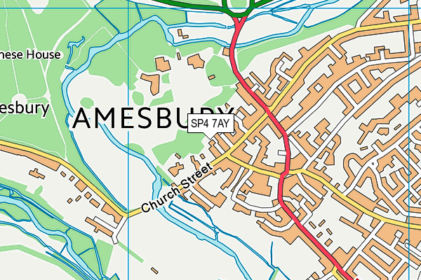 SP4 7AY map - OS VectorMap District (Ordnance Survey)