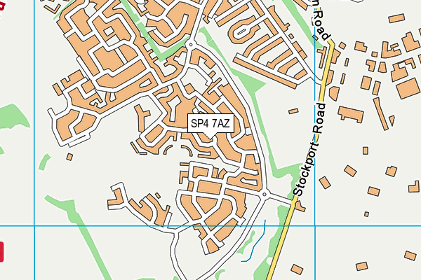 SP4 7AZ map - OS VectorMap District (Ordnance Survey)