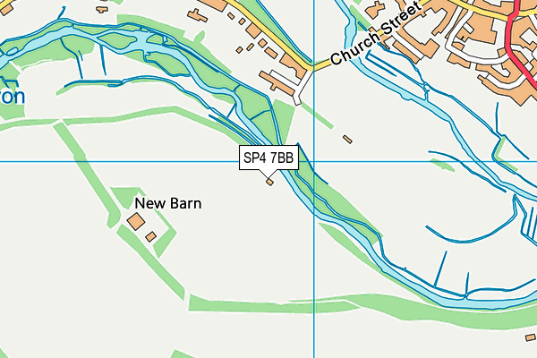 SP4 7BB map - OS VectorMap District (Ordnance Survey)