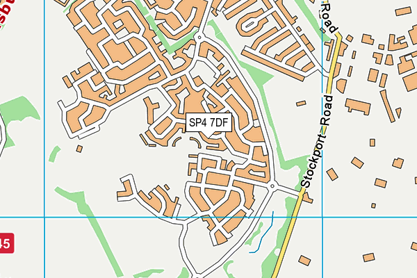 SP4 7DF map - OS VectorMap District (Ordnance Survey)