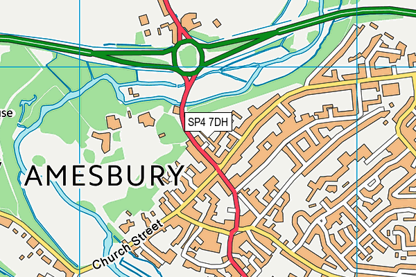 SP4 7DH map - OS VectorMap District (Ordnance Survey)