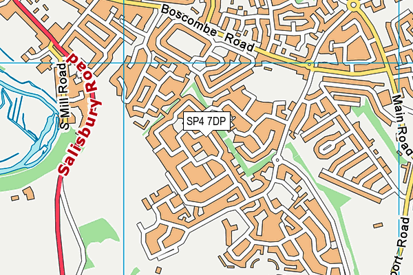 SP4 7DP map - OS VectorMap District (Ordnance Survey)