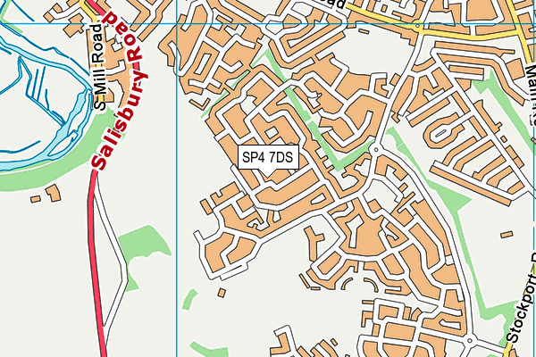 SP4 7DS map - OS VectorMap District (Ordnance Survey)