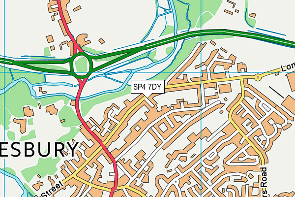 SP4 7DY map - OS VectorMap District (Ordnance Survey)