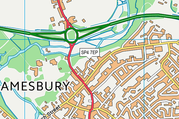 SP4 7EP map - OS VectorMap District (Ordnance Survey)