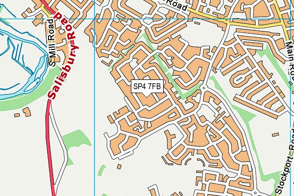 SP4 7FB map - OS VectorMap District (Ordnance Survey)