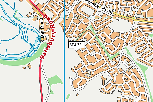 SP4 7FJ map - OS VectorMap District (Ordnance Survey)