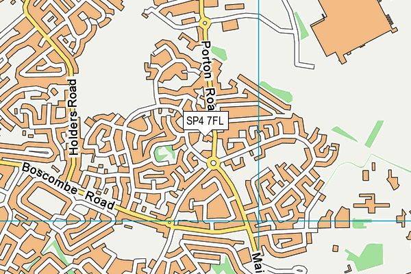 SP4 7FL map - OS VectorMap District (Ordnance Survey)
