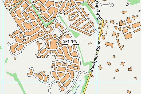 SP4 7FW map - OS VectorMap District (Ordnance Survey)