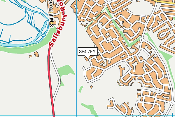 SP4 7FY map - OS VectorMap District (Ordnance Survey)