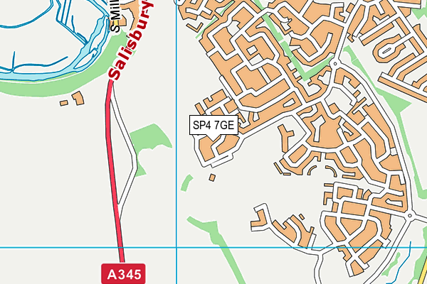 SP4 7GE map - OS VectorMap District (Ordnance Survey)