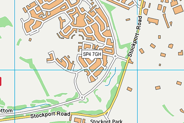 SP4 7GH map - OS VectorMap District (Ordnance Survey)