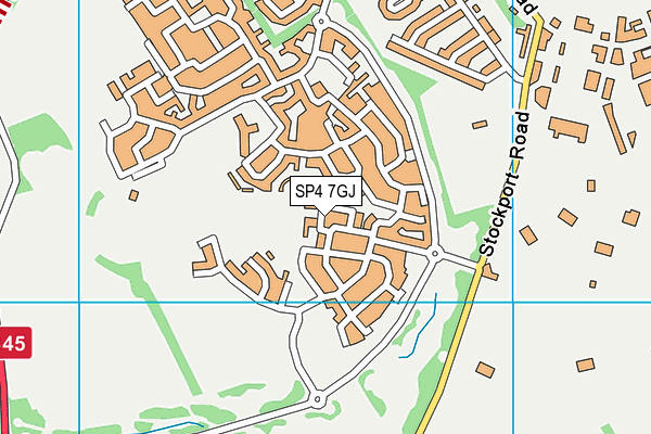 SP4 7GJ map - OS VectorMap District (Ordnance Survey)