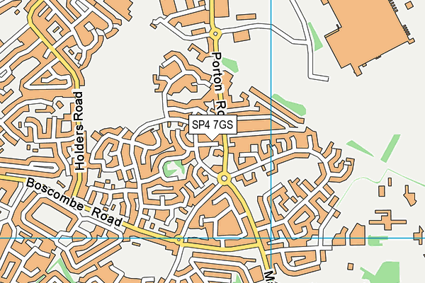 SP4 7GS map - OS VectorMap District (Ordnance Survey)